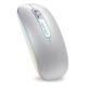 cimetech Dual Mode (BT 5.1+2.4G) Wireless Mouse for MacBook, Rechargeable Portable Lightweight Mouse for Laptop with LED Lights, Compatible with PC/Mac OS/Windows/Chrome OS - Silver