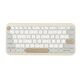 ASUS Marshmallow Kw100 Keyboard, Supports Up to 3 Devices, 1.6Mm Key Travel, Scissor Keys, Compact & Lightweight Keyboard, Bluetooth (Color - Oat Milk)