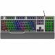 Dr Luxur Ergofizz Ergonomic Keyboard Backlit Membrane Wired Gaming Keyboard with Multimedia Keys, Ergonomic Detachable Wrist Rest (Ergo Fizz)