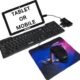 The Originals 5-in-1 Keyboard and Mouse Combo with USB Hub, C-Type OTG Cable, and Mouse Pad Combo Set??(Black)