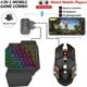 DWH Bluetooth Gaming Keyboard Mouse Convertor For Smartphone 4 in 1 Combo Combo Set