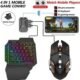 Confiavel Bluetooth Gaming Keyboard Mouse Convertor For Smartphone 4 in 1 Mobile Game Combo Set