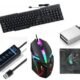 Di Innovating Technology DI 5 COMBO OF ( KEYBOARD, RGB MOUSE, HUB, MOUSEPAD AND C TYPE OTG) Combo Set